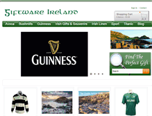 Tablet Screenshot of giftwareireland.com